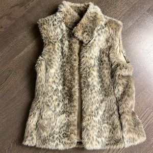 Banana Republic Faux Fur Vest